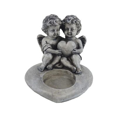 Svícen na čajovou svíčku anděl X6461 - 9 × 9 × 9,5 cm{% if product.brand.name %} – {% endif %}