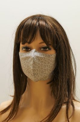Dvouvrstvá Rouška šedá kolečka{% if product.brand.name %} – Vestis{% endif %}