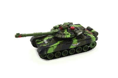 Tank RC T-80 plast 25cm s dobíjecím packem USB+adaptér na baterie 2 druhy 2,4 GHz v krabici – fotka 2