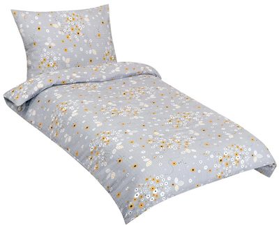 Krepové povlečení Šedá 80/905{% if variant.name %} – 140x220 cm, 70x90 cm{% endif %}