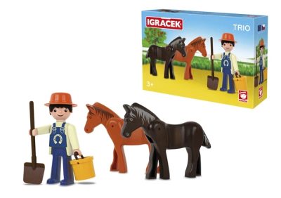 EFKO IGRÁČEK TRIO Farma set figurka s doplňky STAVEBNICE{% if product.brand.name %} – Efko{% endif %}