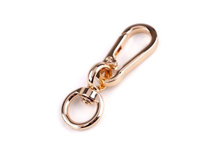 Kovová karabina s obrtlíkem průvlek 13 mm{% if variant.name %} – 2 růžové zlato{% endif %}