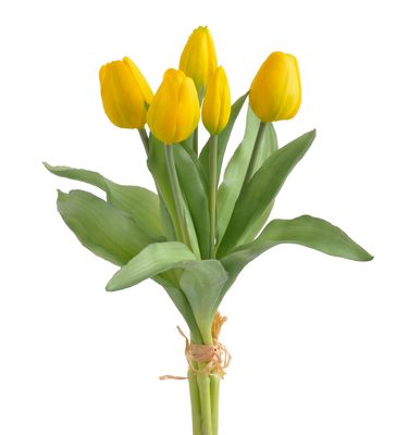 Svazek umělých tulipánů 31 cm žlutá{% if product.brand.name %} – Canea{% endif %}