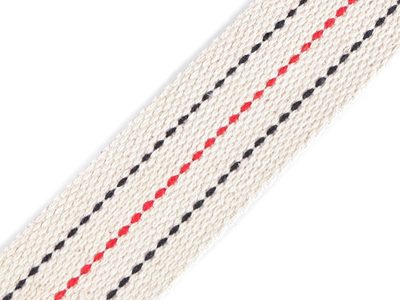 Bavlněný oboustranný popruh šíře 38 mm METRÁŽ{% if product.brand.name %} – Stoklasa{% endif %}