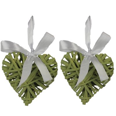 Srdce 10cm, sv zelené, sada 2ks P0229-15 - 10 x 3 x 10 cm{% if product.brand.name %} – {% endif %}