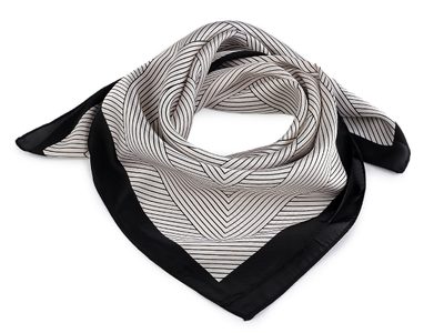 Saténový šátek 65x65 cm{% if variant.name %} – 2 černá{% endif %}