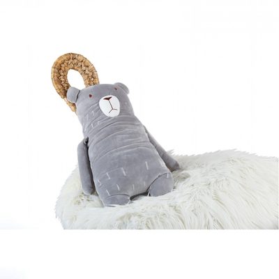 Polštářek mikrospandex Medvěd šedý 53 cm – fotka 2