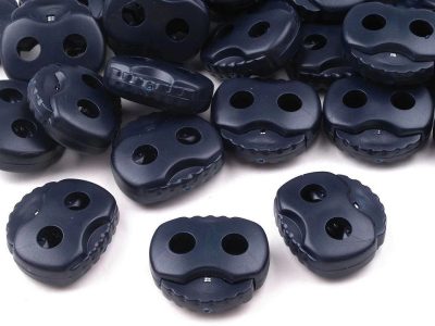 Brzdičky s dvěma dírkami 20x20 mm velké 10 ks{% if variant.name %} – 330 modrá temná{% endif %}