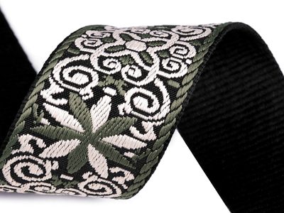 Popruh s výšivkou šíře 50 mm METRÁŽ{% if product.brand.name %} – Stoklasa{% endif %}