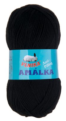 Akrylová příze anti-pilling Amálka 100 g{% if variant.name %} – 120 černá{% endif %}
