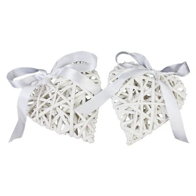 Proutěné srdce bílé 10cm sada 2ks{% if product.brand.name %} – Morex{% endif %}