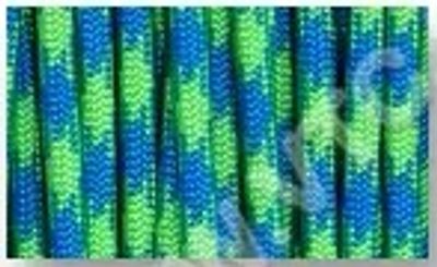 Padáková šňůra PARACORD modro - zelená  25 m – fotka 1