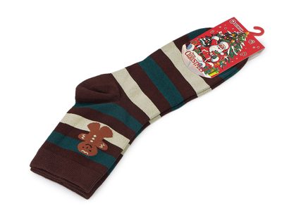 Vánoční ponožky unisex{% if variant.name %} – 3 hnědá{% endif %}