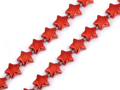 Řetěz - hvězdy šíře 10 mm vánoční návin 9 metrů{% if variant.name %} – 3 červená sv.{% endif %}