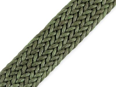 Splétaný popruh šíře 30 mm METRÁŽ{% if variant.name %} – 9 zelená khaki{% endif %}