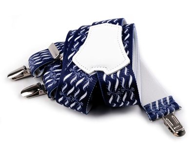 Šle folklor modrotiskové šíře 3,5 cm délka 120 cm{% if product.brand.name %} – Stoklasa{% endif %}