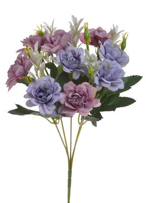 Kytice jiřin 10 květů - fialová/starorůžová 31 cm{% if product.brand.name %} – Canea{% endif %}