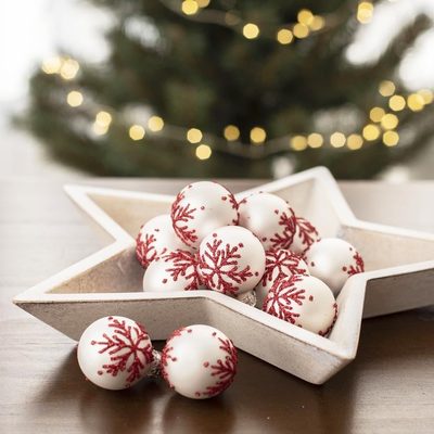 Vánoční ozdoba, 12ks S0325 - dia 3 x 3,5 cm{% if product.brand.name %} – Morex{% endif %}