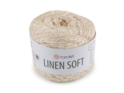 Pletací příze Linen Soft 100 g{% if variant.name %} – 2 (7303) režná{% endif %}