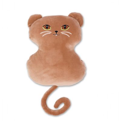 Polštářek mikrospandex Kočka hnědá 32 cm{% if product.brand.name %} – Svitap{% endif %}