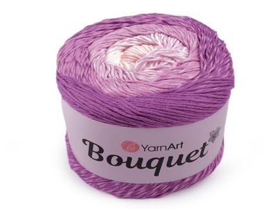 Bavlněná pletací příze Bouquet 250 g{% if variant.name %} – 5 (715) fialová sv. růžová světlá{% endif %}