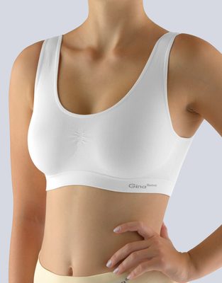 Bambusová Top sportovní podprsenka PureLine 07011P{% if variant.name %} – bílá - S/M{% endif %}