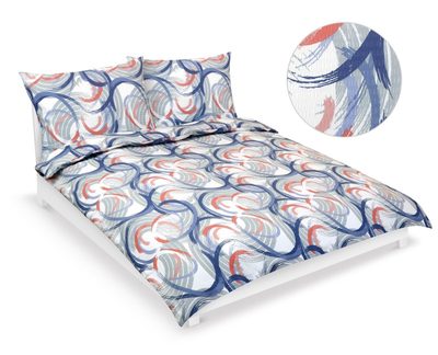 Povlečení krep na dvoudeku Modrá,Růžová,Šedá 80/210{% if variant.name %} – 1ks 180x220, 2ks 70x90 cm{% endif %}