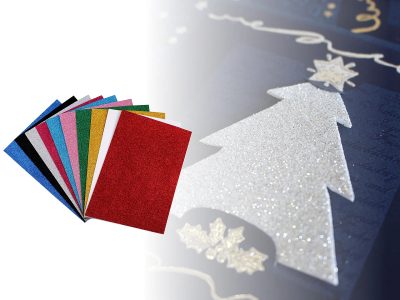 Samolepicí pěnová guma Moosgummi s glitry, 2 kusy 20x30 cm{% if product.brand.name %} – Galanterka{% endif %}