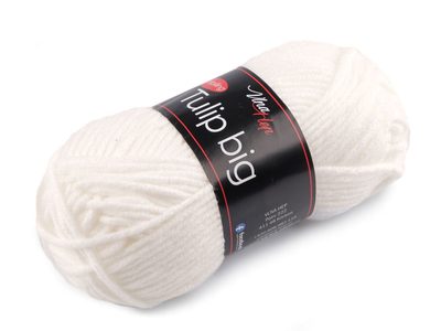 Pletací příze Tulip big 100 g - 14 (41005) krémová nejsvět.