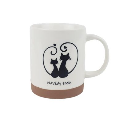 Porcelánový hrnek kočky X8720 - 360ml; 345 g; D80xH95xBD78mm - Morex