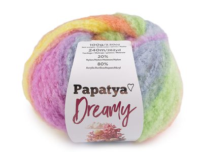 Pletací příze Papatya Dreamy 100 g{% if variant.name %} – 2 (05) multikolor{% endif %}