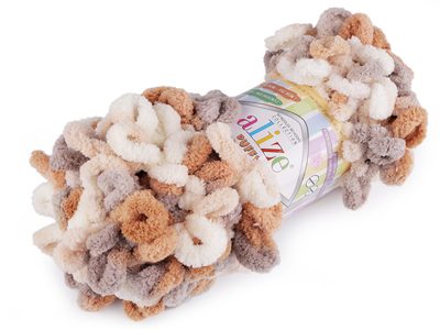 Pletací příze Alize Puffy color 100 g{% if variant.name %} – 3 (5926) béžová světlá{% endif %}