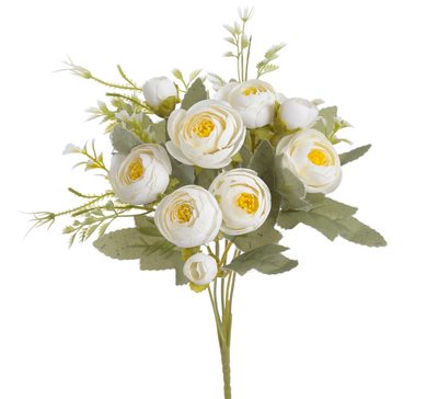 Umělá kytice ranunculus - krémová{% if product.brand.name %} – Canea{% endif %}