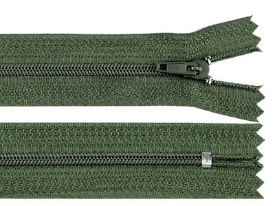 Spirálový Zip - Šíře 3 mm, Délka 18 cm - Pro Všestranné Použití{% if variant.name %} – 263 zelená khaki{% endif %}