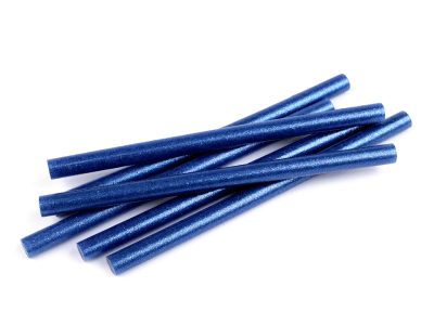 Barevné tavné lepidlo Ø11 mm s glitry balení 6 KUSŮ{% if variant.name %} – 5 modrá{% endif %}