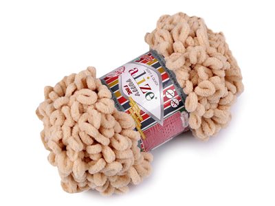 Pletací příze Alize Puffy Fine 100 g{% if variant.name %} – 3 (310) krémová tmavá{% endif %}
