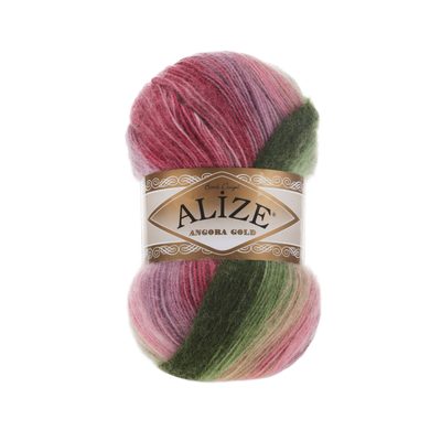 Příze Angora Gold Batik 100 g{% if variant.name %} – 2527 růžová-zelená{% endif %}