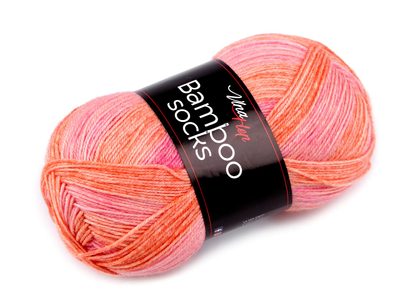 Pletací příze Bamboo Socks 100 g{% if variant.name %} – 5 (7901) korálová světlá{% endif %}