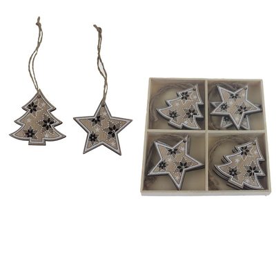 Vánoční dekorace k zavěšení mix, 8 ks D6442 - 5,7 cm{% if product.brand.name %} – Morex{% endif %}