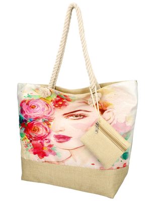 Velká plážová taška v módním designu 22087 motiv 2{% if product.brand.name %} – Linea Moda{% endif %}