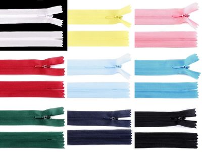 Spirálový zip skrytý šíře 3 mm délka 40 cm dederon{% if product.brand.name %} – Stoklasa{% endif %}