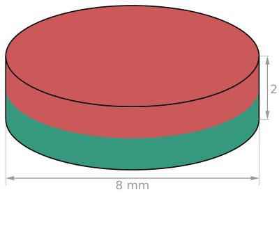 Magnet 8 mm KT-08-02-N balení 20 kusů – fotka 3