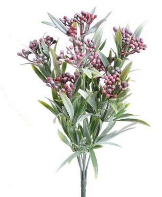 Umělá rostlina s pupeny  - zelená/červená{% if product.brand.name %} – Canea{% endif %}
