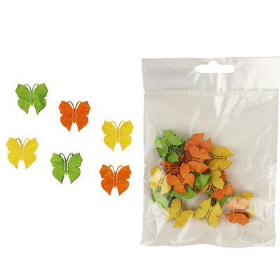 Dekorační motýlci 2cm, 24ks D1112 - 2 x 0,3 x 2 cm{% if product.brand.name %} – Morex{% endif %}