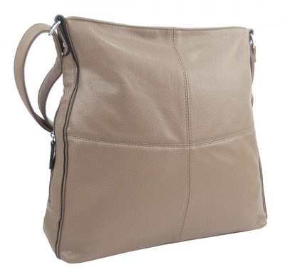 Praktická velká dámská crossbody kabelka 47-MH latté hnědá{% if product.brand.name %} – Maria Marni{% endif %}