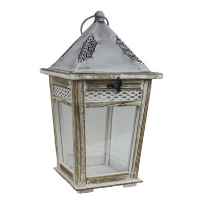 Dřevěná lucerna 33,5 cm D6039{% if product.brand.name %} – Morex{% endif %}