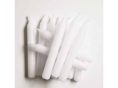 Svíčky bílé (12x95mm) na zvonící stromeček{% if product.brand.name %} – LOGIMAX{% endif %}