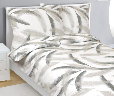 Bavlněné povlečení Šedá,Bílá 90/929{% if product.brand.name %} – Bellatex{% endif %}