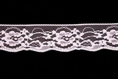 Krajka silonová 0119 šíře 3,7cm bílá METRÁŽ{% if product.brand.name %} – Galanterka{% endif %}
