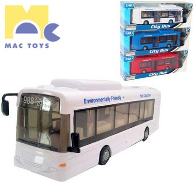 Autobus 1:48 městský linkový 3 barvy PLAST{% if product.brand.name %} – Mac Toys{% endif %}